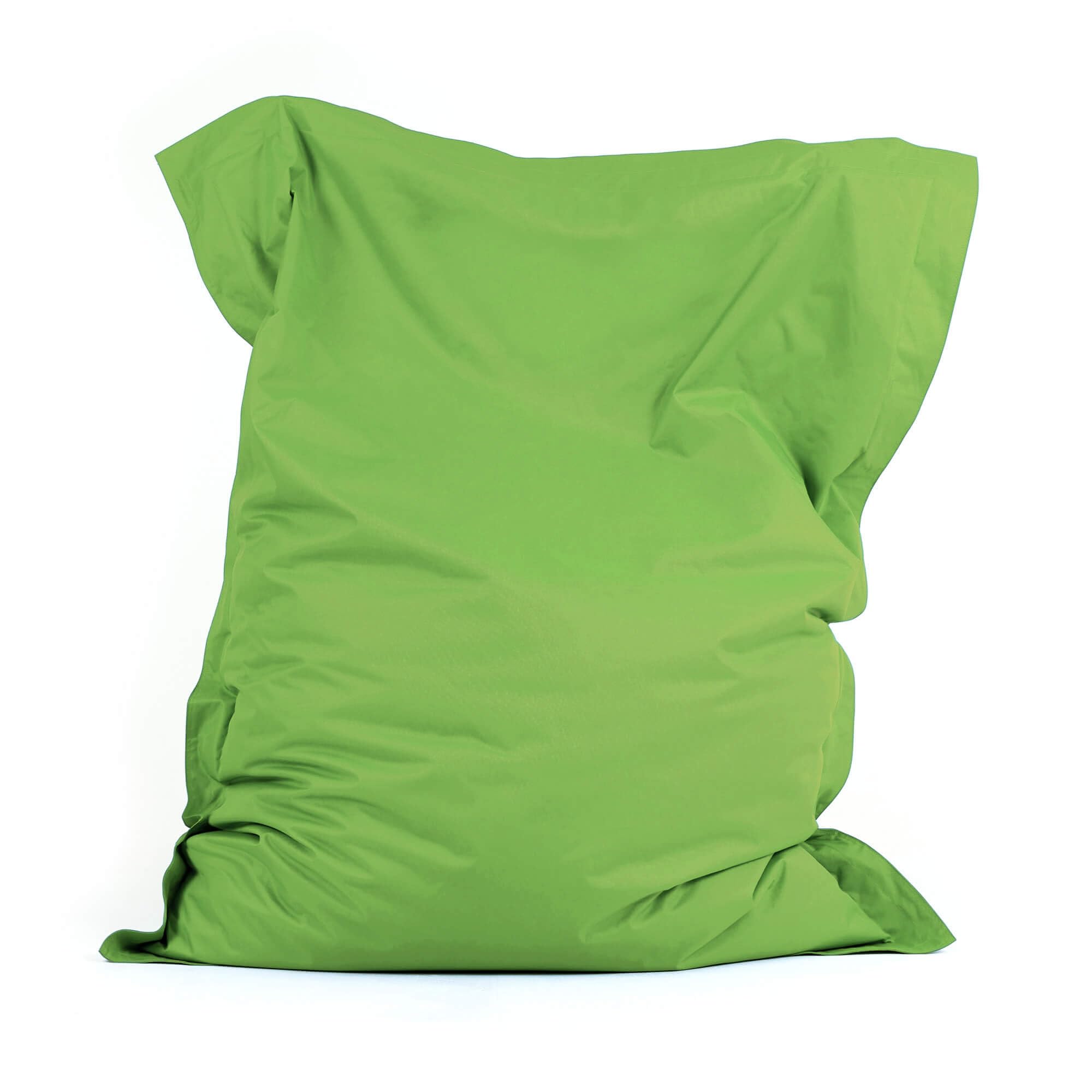 Bean Bag Bazaar Giant Bean Bag, Lime Green, Water Resistant Fabric, Floor Cushion, Beanbag for Indoor and Outdoor Use, Bean Bag with Filling Included, 180cm x 140cm, Gaming, Living Room, Garden