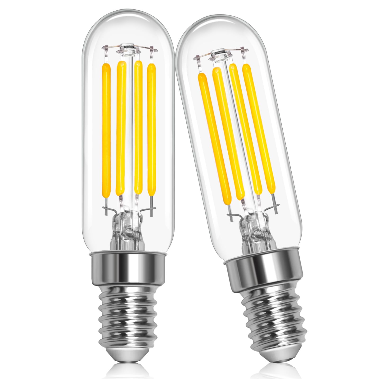 Morotty Glühbirne T22 E14 3W LED Dunstabzugshaube Lampe, Glühbirne Abzugshaube 40W Ersatz, LED E14 Vintage Lampe 4000K Neutralweiß für Stehleuchte Küche Dunstabzugshaube, Nicht Dimmbar, 2er-Set