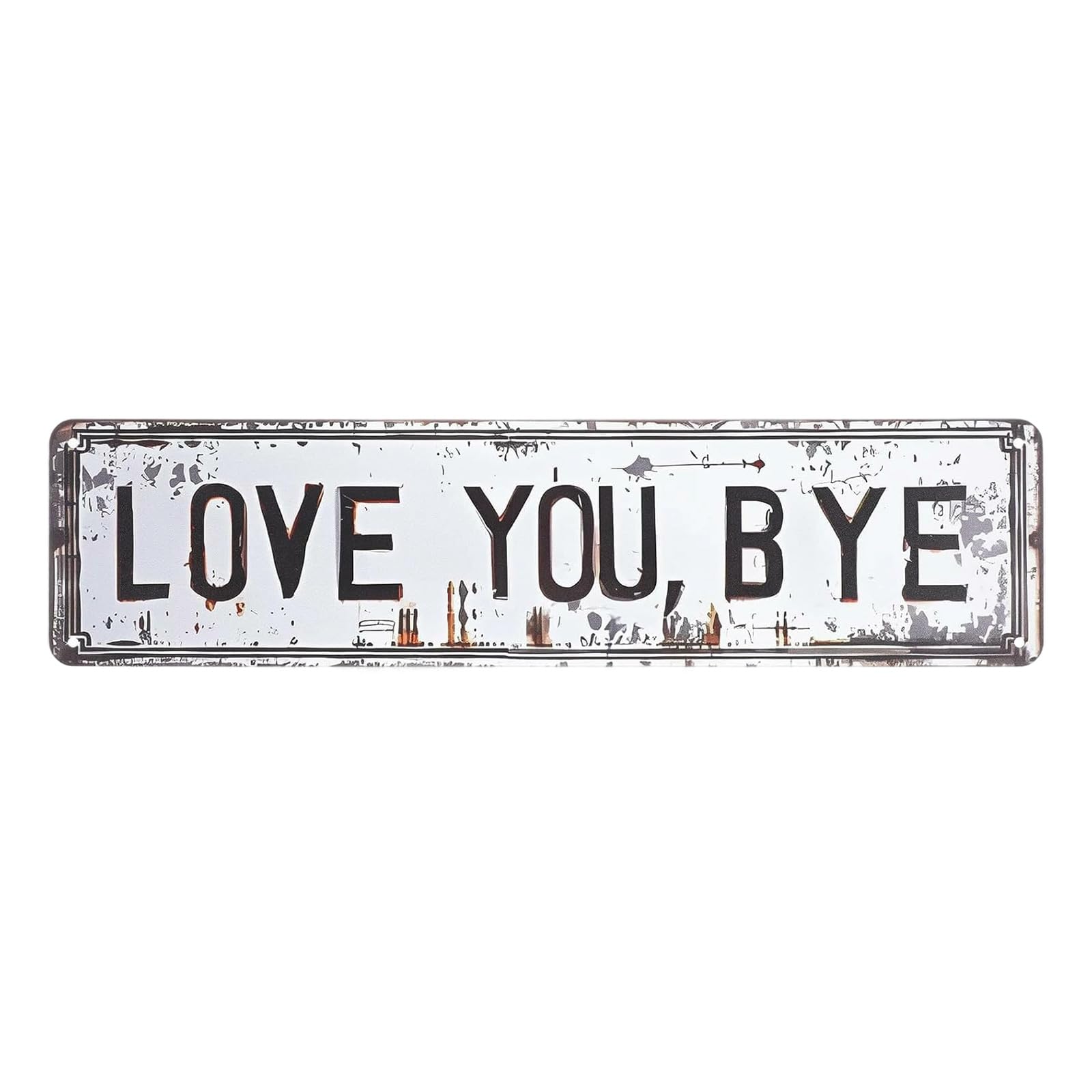 Farmhouse Love You Bye Metal Decor Wall Art Bathroom Express Love You Bye Wall Decors