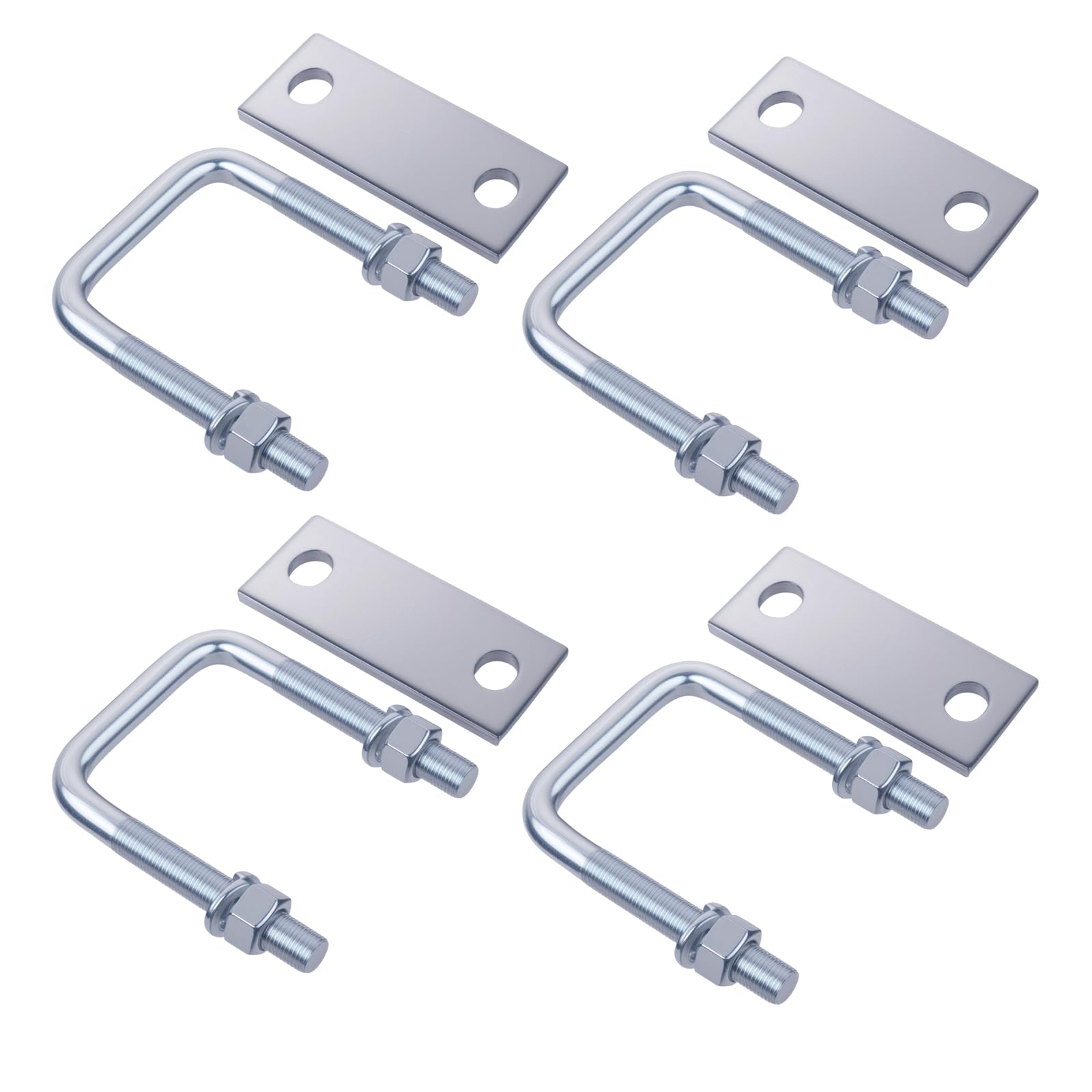 Leaf Spring Clamp Kit Fits Leaf Springs Up To 2.5” Wide, Locks Leaf Springs Together For Stabilizing,Provides Better Control of Axle Torque Pack of 4