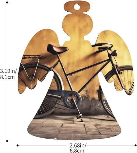 Miniatura 3 de 6 adornos de Navidad de madera para bicicleta vieja, adorno de árbol de Navidad, adornos de madera para vacaciones, Navidad, decoraciones colgantes