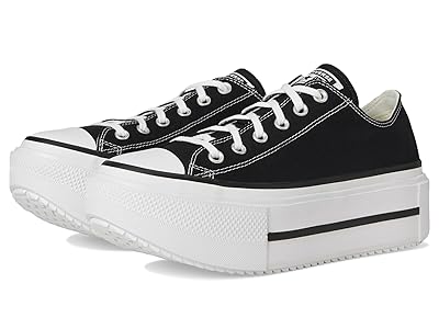 Converse Chuck Taylor All Star Lift Double Stack Lace-up Boots Black/White/Black
