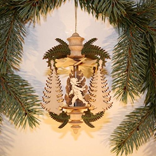 aus dem Erzgebirge Hängepyramide Weihnachten Wärmespiel Zweige...