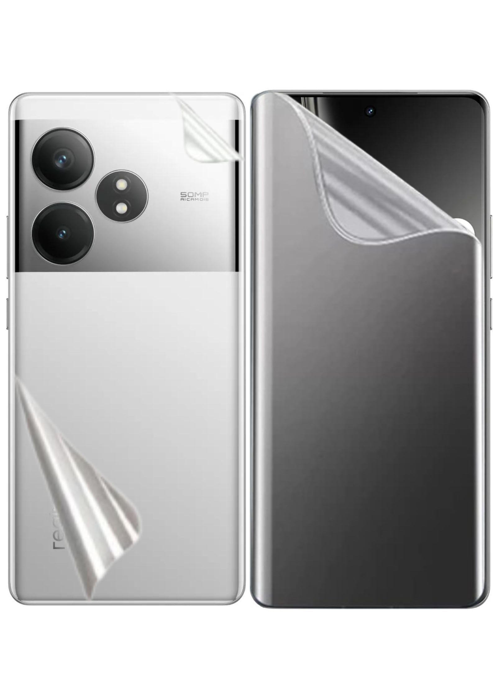 Jaksh Pro Screen Guard Compatible With Realme GT6T 5G Front & Back Edge to Edge Screenguard, Front TPU & Matte Finish Back Skin Combo, Not a Tempered Glass, Full Coverage Screen Protector (B0DBDNJ1C2) Amazon Price History, Amazon Price Tracker