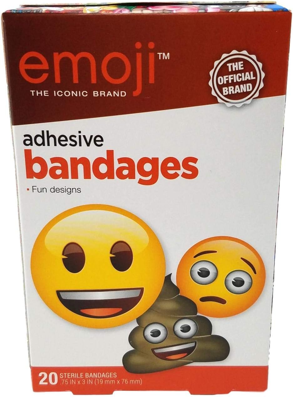 Emoji TM adhesive sterile bandages, 20ctrl Health & Household