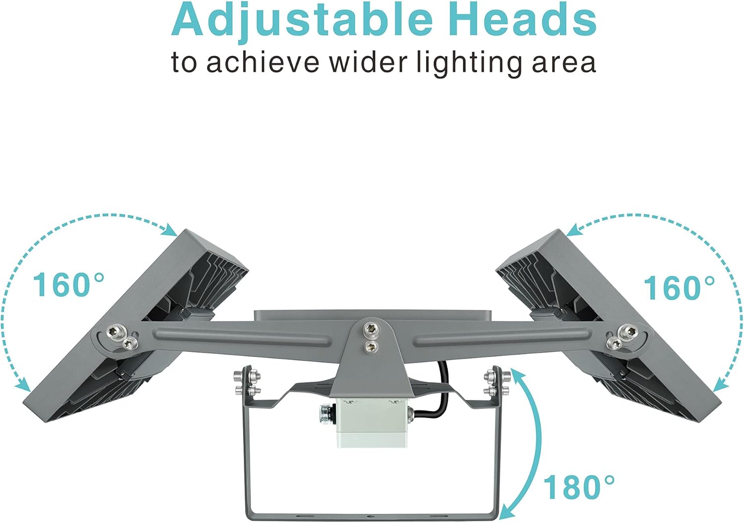 One-Day Sale: Up to 40% Off STASUN LED Flood Lights Outdoor , 150W 13500LM Dusk to Dawn Security Light with Photocell , IP65 Waterproof , 5000K , 3 Heads Adjustable Wide Lighting for Area Exterior Parking Lot Outside Light