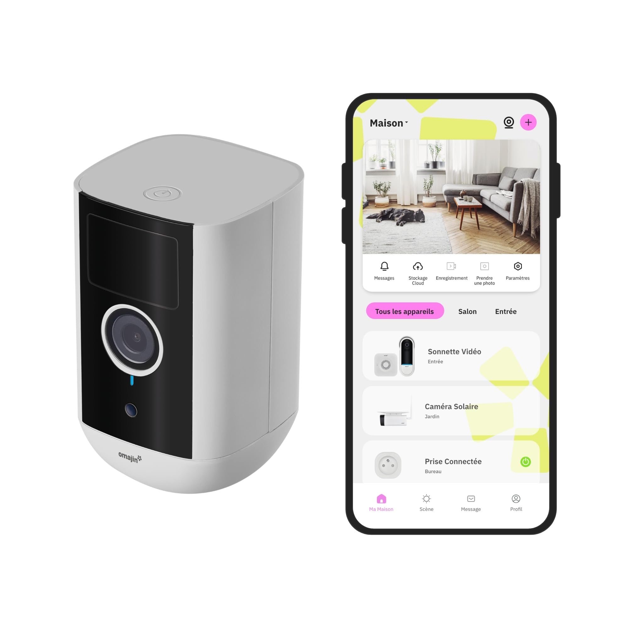 Caméra babyphone Omajin by Netatmo 2K HD vision nocturne audio