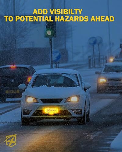 Miniatura 8 de Xprite Luz estroboscópica de matrícula de 36 LED, luces estroboscópicas delanterastraseras con bandera de EE. UU., 22 modos de parpadeo, luz de