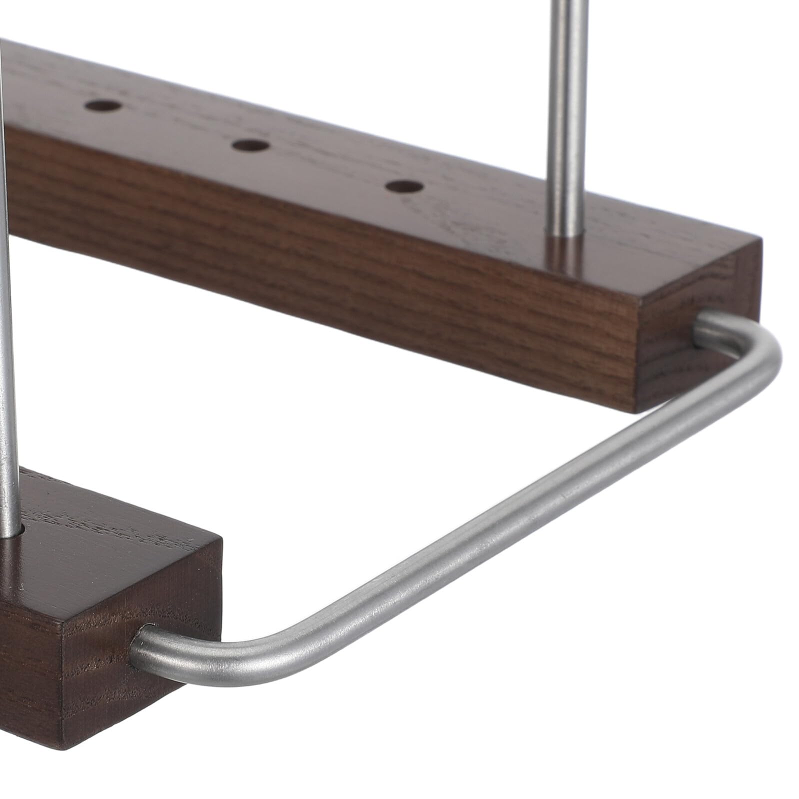 Yardenfun Supporto per Vinili e CD in Legno e Acciaio Inox Design Vintage Elegante, Salvaspazio per Soggiorno e Studio, Mensola da Tavolo per Album e Dischi