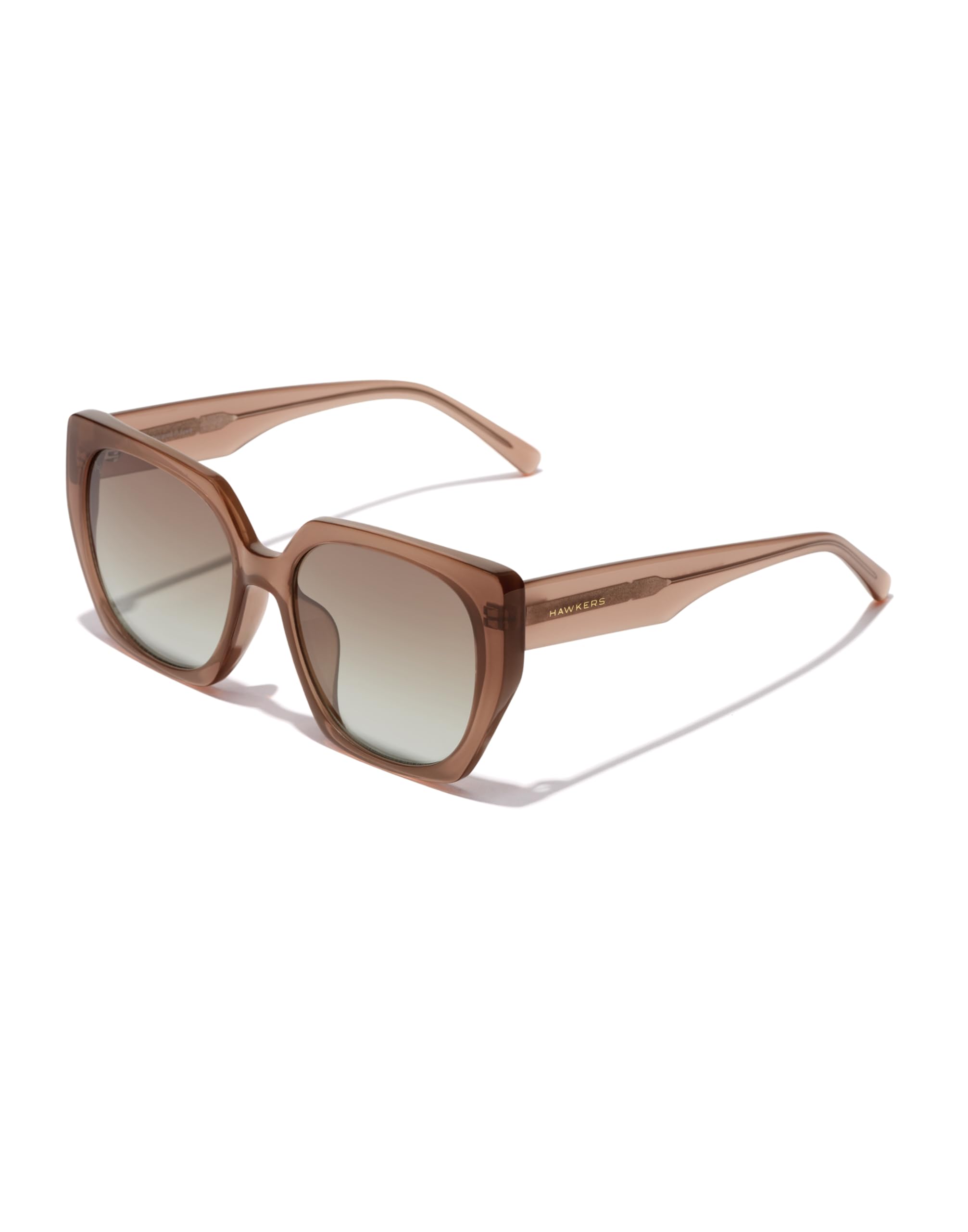 Hawkers Women's Beige/Blue/Brown Sunglasses Boujee - Light Nature Eco