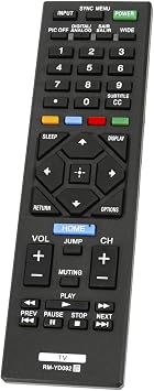 New RM-YD092 RM-YD093 Remote Replacement for Sony Bravia LCD TV KDL-46R450A