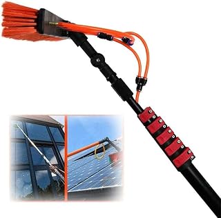 Water Fed Pole Kit Water Fed Telescopic Brush Extendable Cleaner Conservatory Roof Water Fed Telesbrush Window Cleaning Pole Suitable for Photovoltaic Panel Cleaning Trucks Windows/12Ft/3.6M (Size :