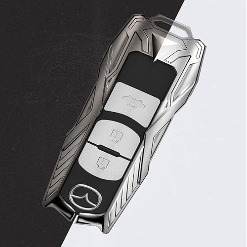 Miniatura 6 de K LAKEY Funda para llavero, apto para llavero de aleación Mazdawith