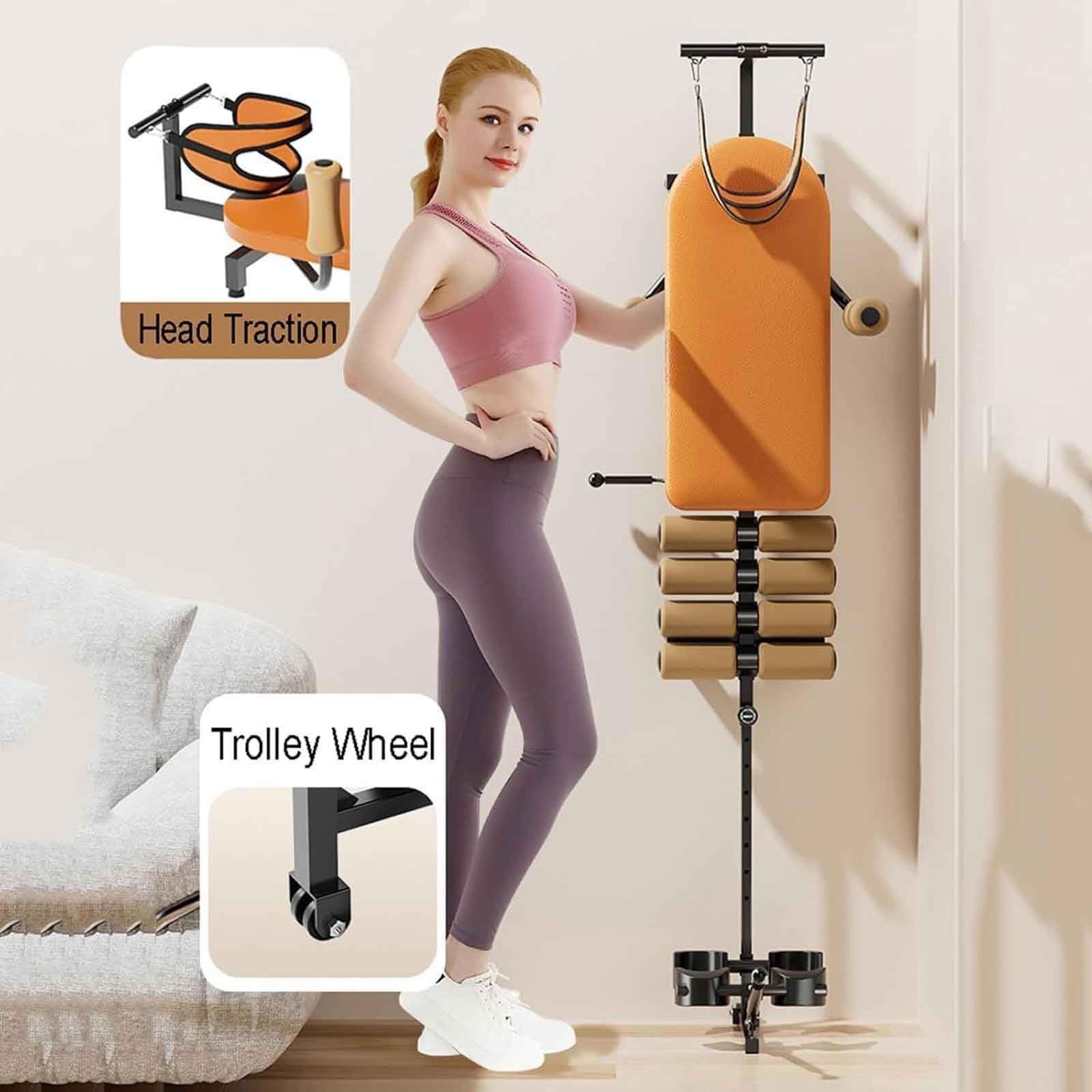 Zervikale Traktions-Nackenstrecker, Heimgymnastik-Lendenwirbelsäulen-Traktions-Inversionstisch, Lendenwirbelsäulen-Massage, Dehnungsmaschinen-Workout-Inversionstisch, for Zuhause und Fitnessstudio
