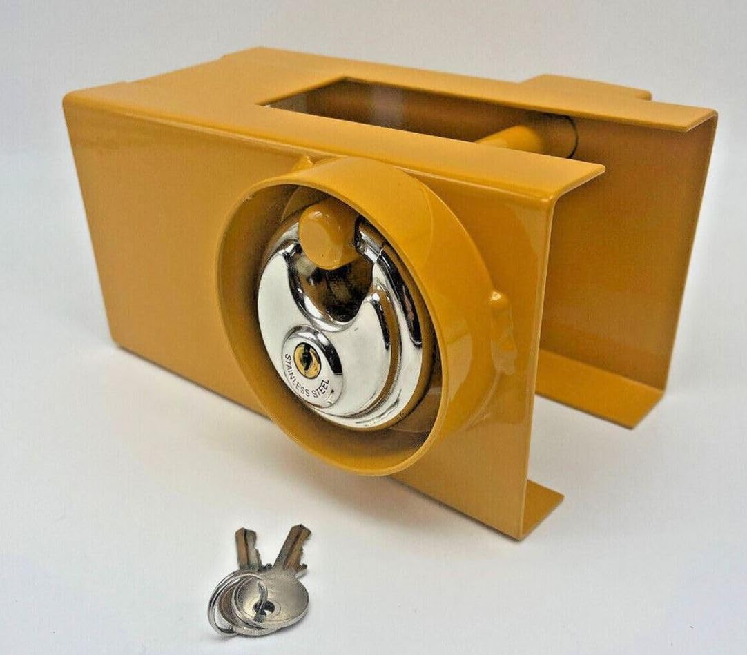 Trailer Lock Hitch Coupler Kit Heavy Duty Anti-Theft Tongue Boat Travel Trailers Tow Hitch & Keys for Towing Caravan Security ForPressed Steel Hitches