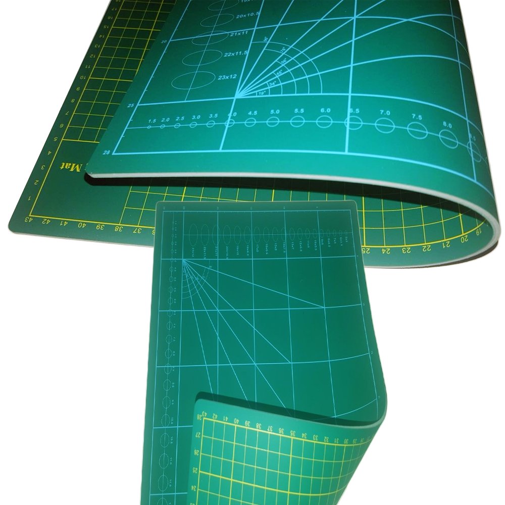 TAPPETINO DA TAGLIO A3 45x30cm 3mm Doppia Facciata Verde