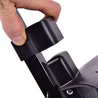 Vista 8 de GYMAX Carrito de golf, carrito de golf de 2 ruedas con ruedas de goma resistentes al desgaste de 9.5 pulgadas, correa elástica y marcador, carrito