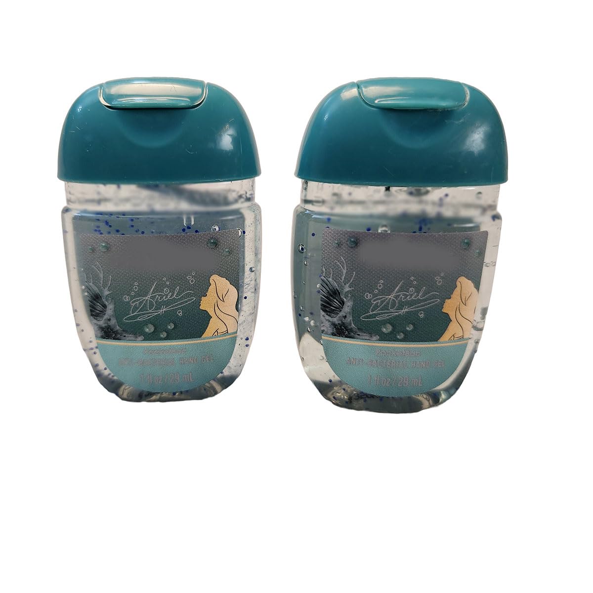 Bath and Body Care - Travel Size Sanitizer - 2 piece Bundle Set Hand Gel - 1 Fl Oz each - Label Artwork Varies (Ariel)