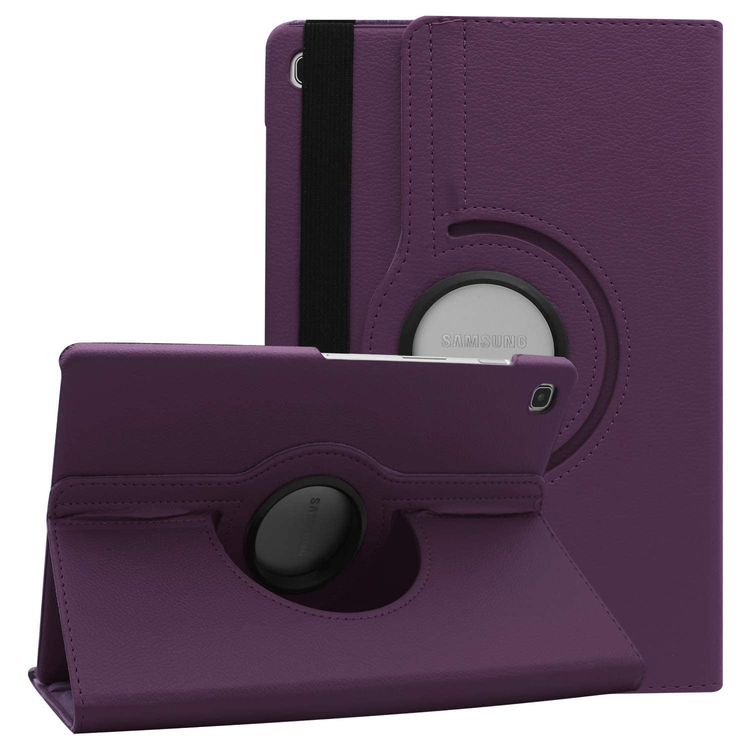 M Cart Compatible Flip Case Cover for Samsung Galaxy Tab S5e 10.5 inch 2019 SM-T720 T725, Ultra Lightweight Slim Shell with 360 Degree Rotating Swivel Stand (Purple)