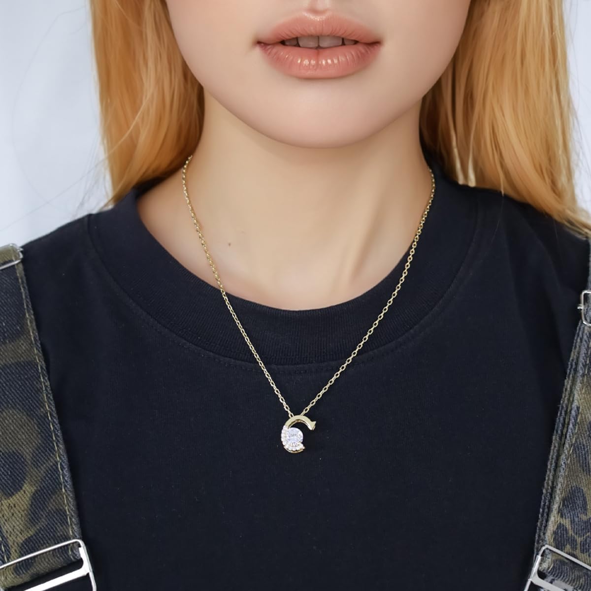14K Gold Plated Initial Necklace for Women | Cubic Zirconia Letter Dainty Necklaces for Women | Alphabet Pendant Jewelry - Image 2