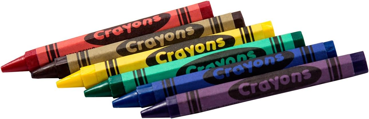 AmerCareRoyal Non-Toxic Honeycomb 6 Color Bulk Crayons for Kids, Assorted Colors for Family Restaurants, Classroom, Parties and Activities, Toddler Crayons, Case of 3000