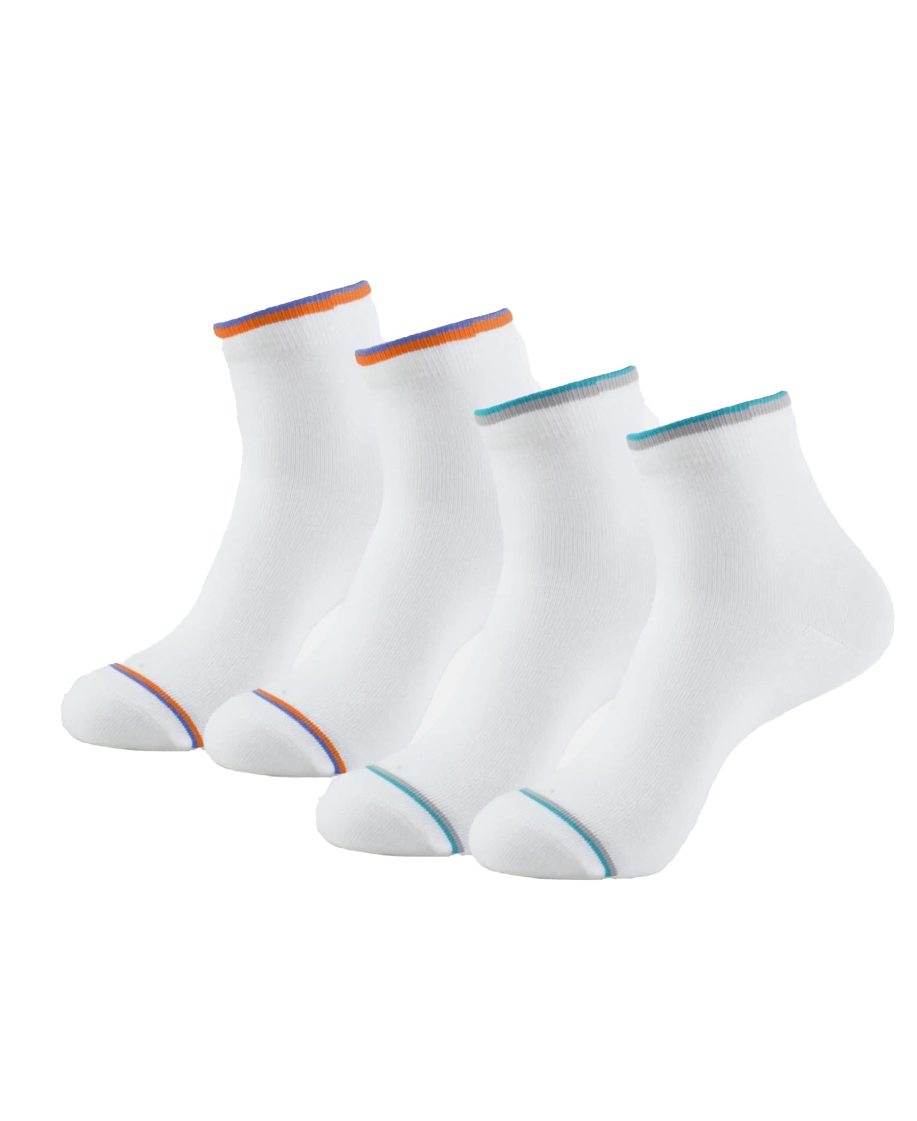 7051 Men's Compact Cotton Stretch Ankle Length Socks With Stay Fresh Treatment (Pack of 2)
