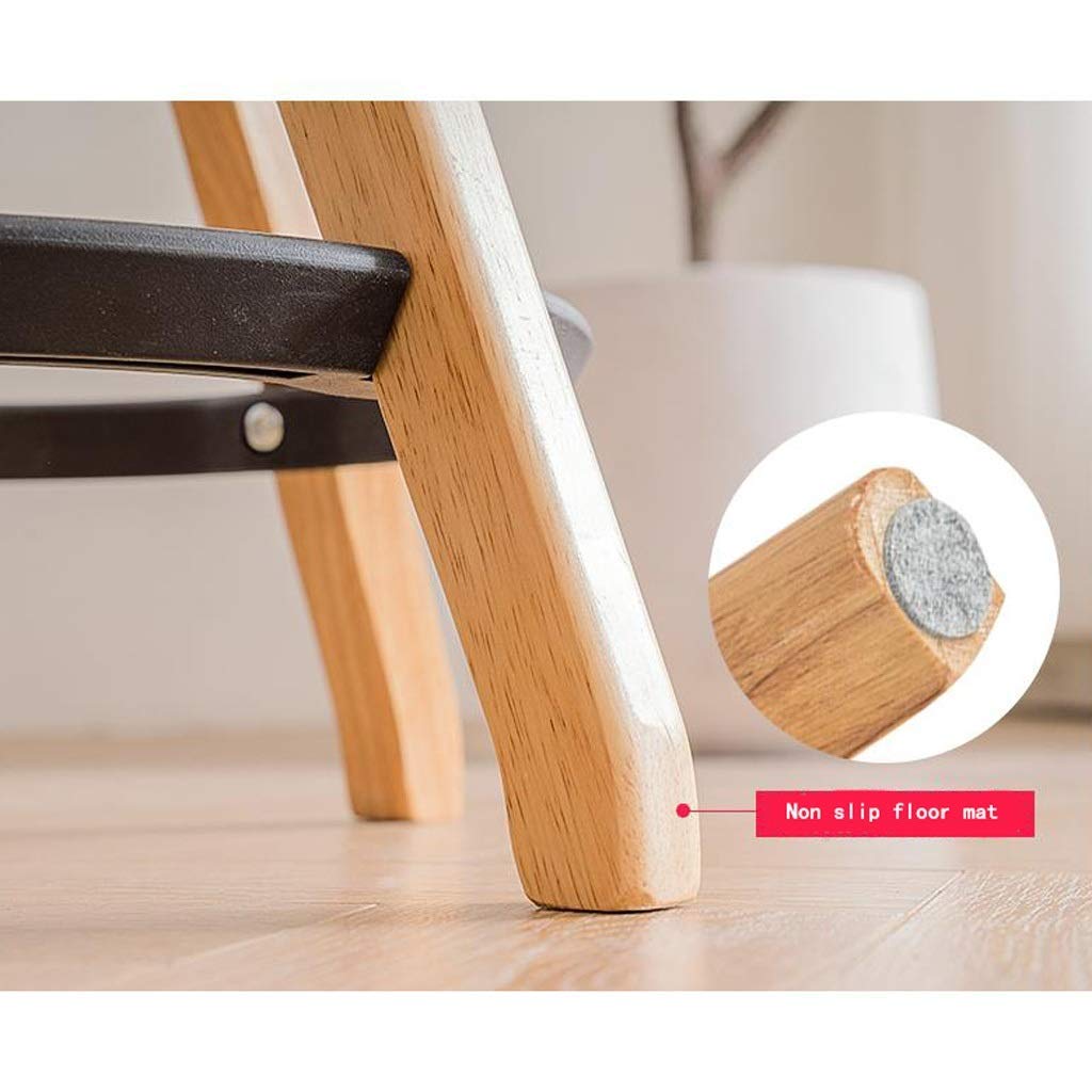 Mobili Scrivania Sedia Sgabelli da bar Colazione Bancone della cucina Sgabelli da bar Sedile in MDF Sedie da bar Gambe in legno Sgabello da bar Sgabelli alti in faggio/Colore legno/66 cm elegante