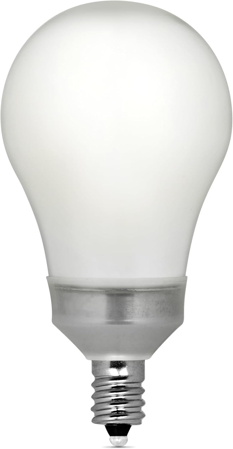 Feit Electric A15 Ceiling Fan LED Light Bulb, 8.3W (60-Watt Replacement), Dimmable, 750 Lumens, E12 Candelabra Base, 2700K Soft White, 90 CRI, 15,000-Hour Lifetime, BPA1560C/927CA/2/6, 12 Pack