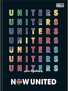 Caderno Brochura Capa Dura Universitário Now United 80 Folhas - Capa Uniters Come Togethere - Tilibra, 531782