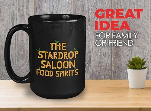 Miniatura 2 de Bubble Hugs Taza de café para videojuegos The Stardrop Saloon Food Spirits - Farming Country Adventure Gaming Gamer Stardew Pelican Town 15 onzas,