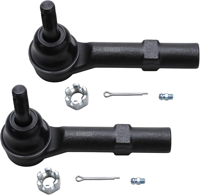 Detroit Axle - Front Tie Rods for 2007-2013 Chevy Silverado 1500 | GMC Sierra 1500 Avalanche 2007-2014 Yukon Tahoe Suburban 1500 Cadillac Escalade, 2 Outer Tie Rod Ends Replacement