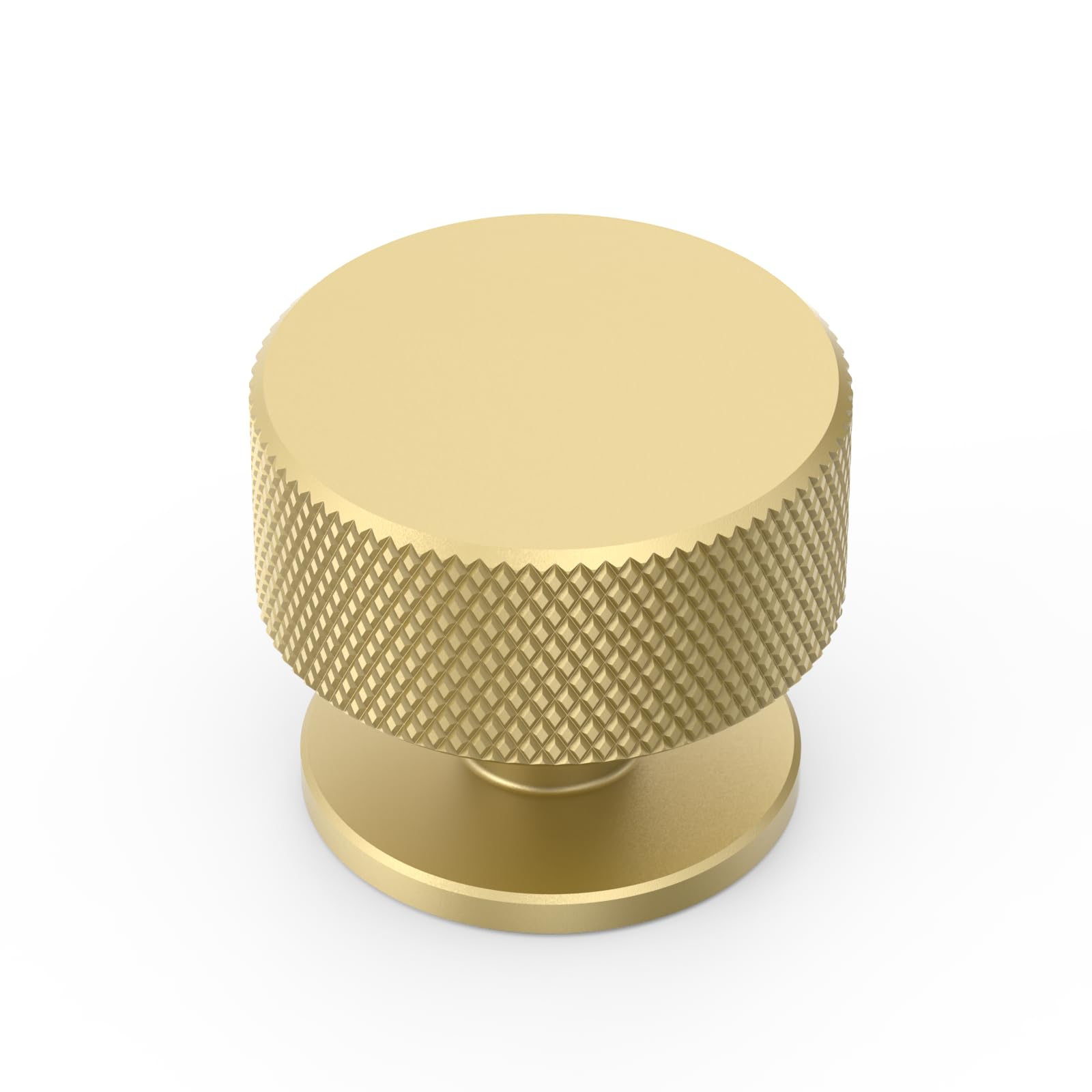 9BUILD 10 Pack Gold-Cabinet Knobs Single Hole Knurled Handles Drawer & Cupboard Knobs UK0045