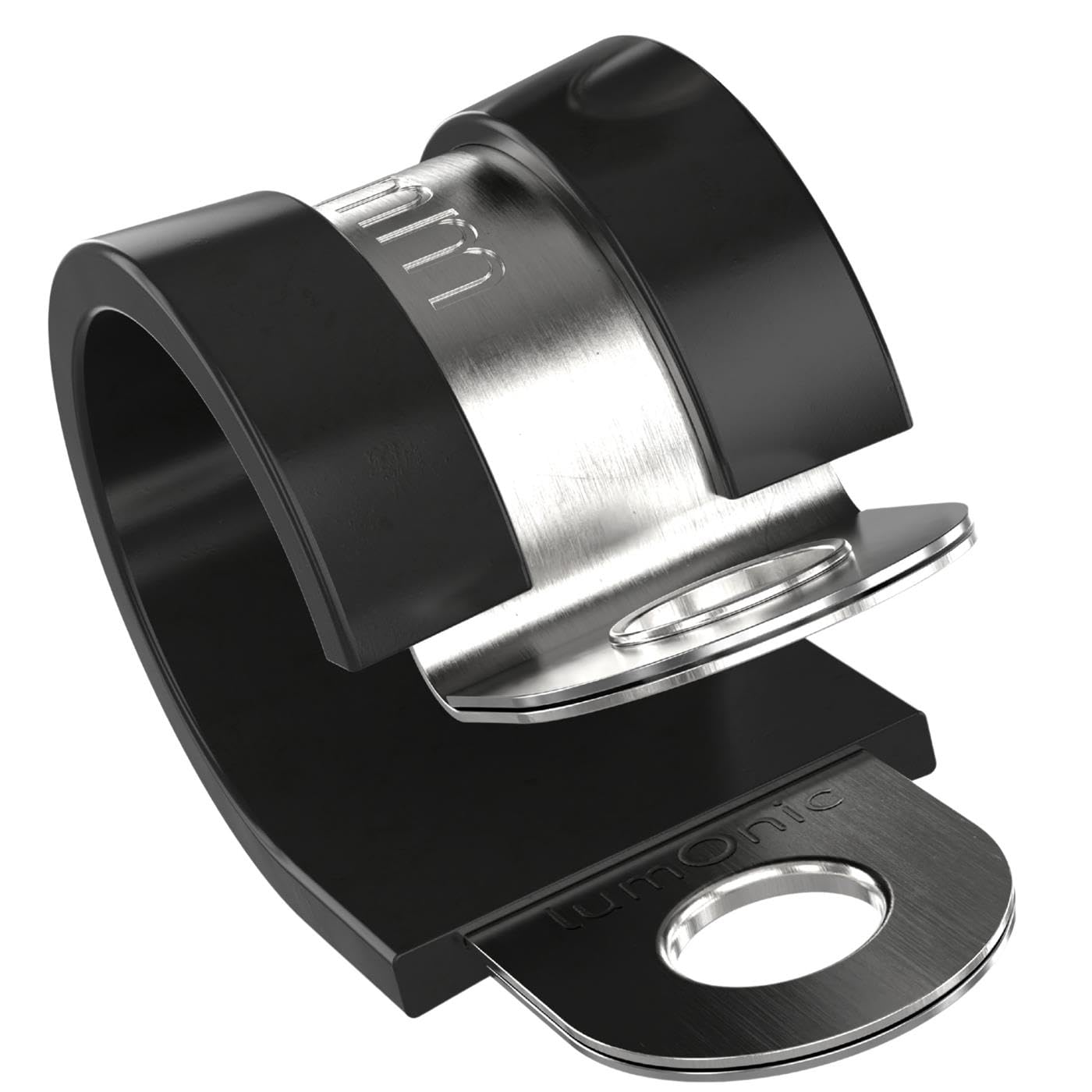 Colliers de Serrage Lumonic 12mm en Acier Inoxydable avec Garniture en Caoutchouc - Lot de 5