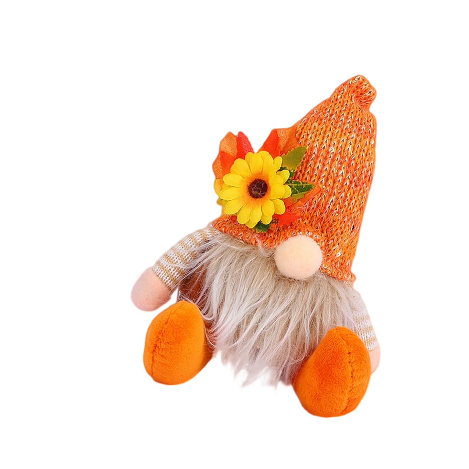 Buxuaaaa Thanksgiving Themed Cloth Scarecrows Fall Home Decoration with Sun Flower Designs Harvest Desktop Display Centerpieces Desktop Scarecrows Party Supplies