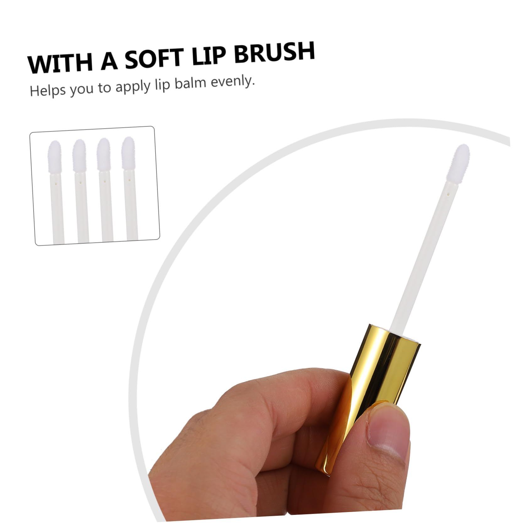 ERINGOGO Leere Lipgloss Tuben Einzigartige Form 40 Stück aus ABS 10ml Wiederverwendbar mit Auslaufsicherem Design für Selbstgemachte Kosmetik Tragbar in Tasche oder Handtasche