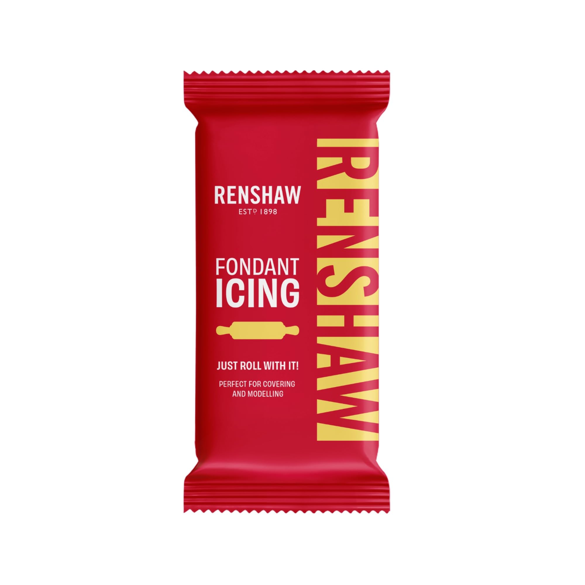 Pastel Yellow Just Roll With It Fondant Icing - Ready to Roll Icing for Cakes, 250 g (Pack of 1)