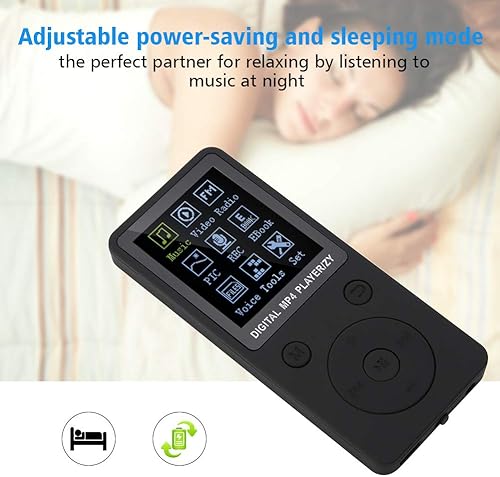 Miniatura 2 de Lazmin112 Reproductor de música MP4, reproductor de música portátil multifunción de 1.8 pulgadas con auriculares, compatible con tarjeta TF de 32