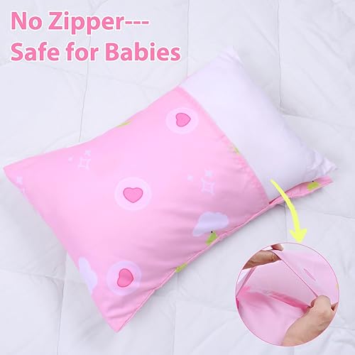 Miniatura 59 de Fundas de almohada para niños pequeños, paquete de 2 fundas de almohada para almohadas de 13 x 18 pulgadas o 12 x 16 pulgadas para ropa de cama