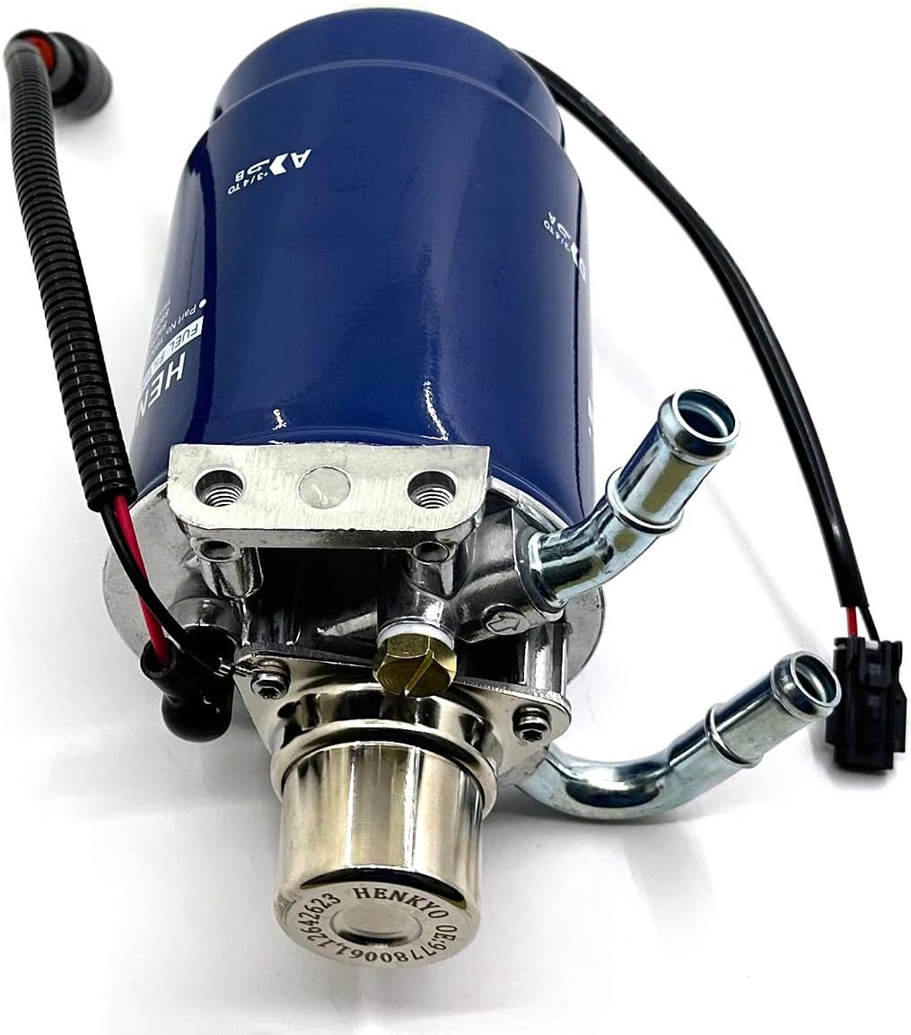 Fuel Filter Assembly/Housing Fit for 2001-2004 Chevy Silverado/GMC Sierra 2500HD 3500HD 6.6L Duramax LB7 Diesel trucks compatible 904-558 97780061 PFF4245R2-04 with filter, water sensor