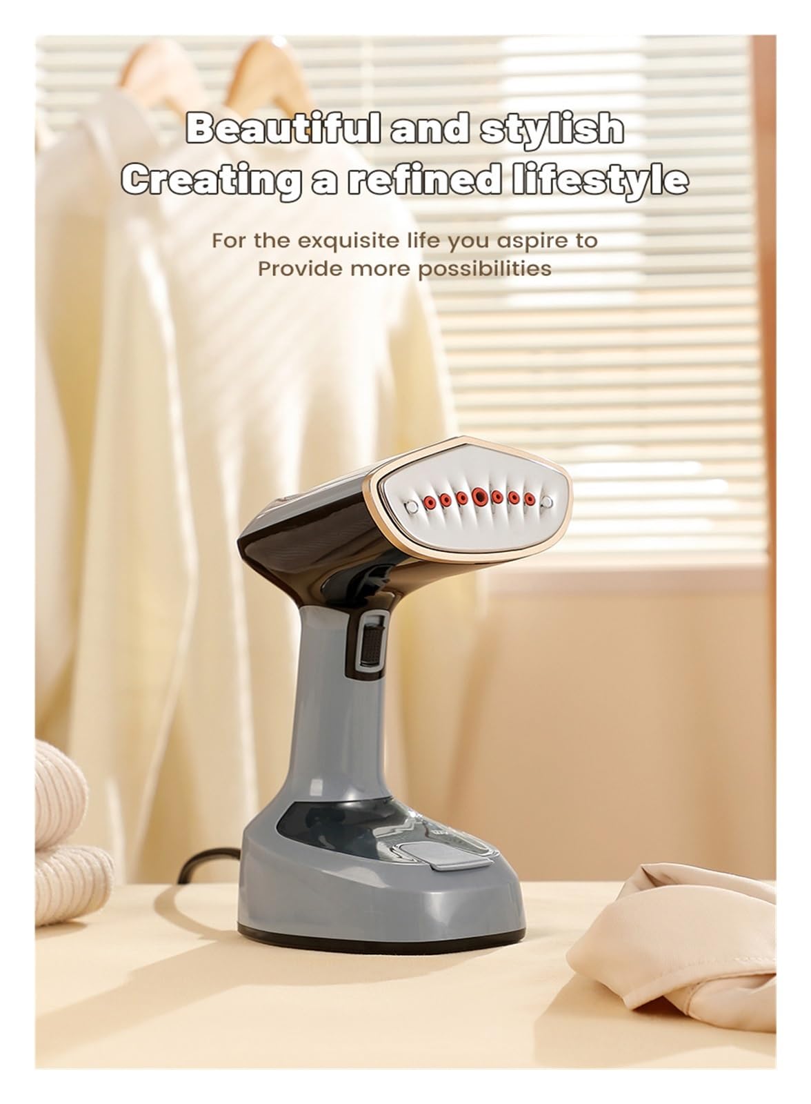 Ferro da stiro portatile, Ferro Da Stiro Portatile for Uso Domestico, Piccola Macchina Elettrica A Vapore, Casa,per viaggi in ufficio e a casa(Tiffany-blue)