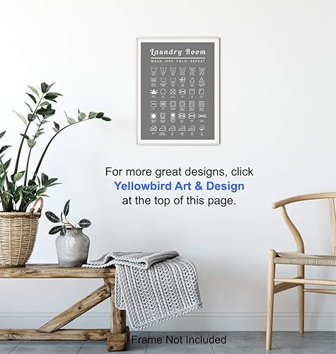 Miniatura 5 de Laundry Room Wall Art Print - Typography Home Decor - Makes a Thoughtful Gift for Women, Men- 8x10 Photo - Unframed