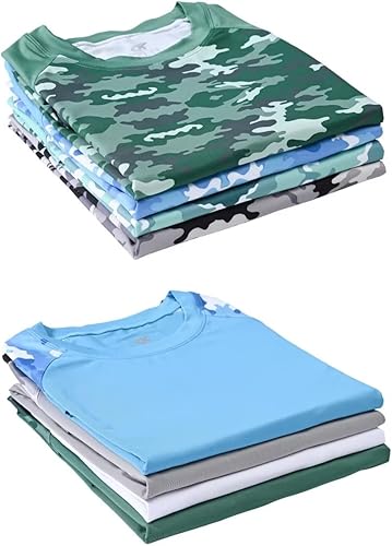 Miniatura 6 de Camisetas de natación de manga corta para hombre camisetas de protección solar UPF 50 de secado rápido camisetas atléticas para entrenamiento y