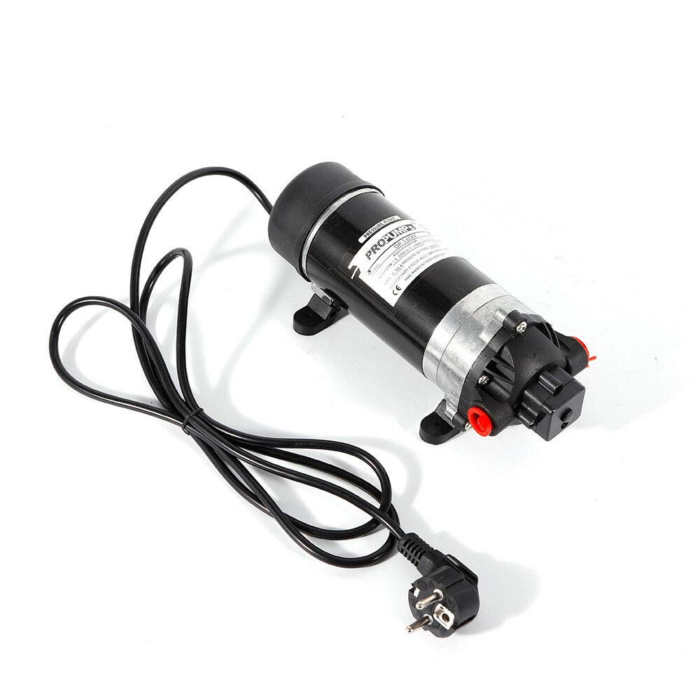 220V 160PSI Pompe à eau à membrane Mini Auto Amorçage Automatique Diaphragm Pump 5.1-5.5L / min 0.55A