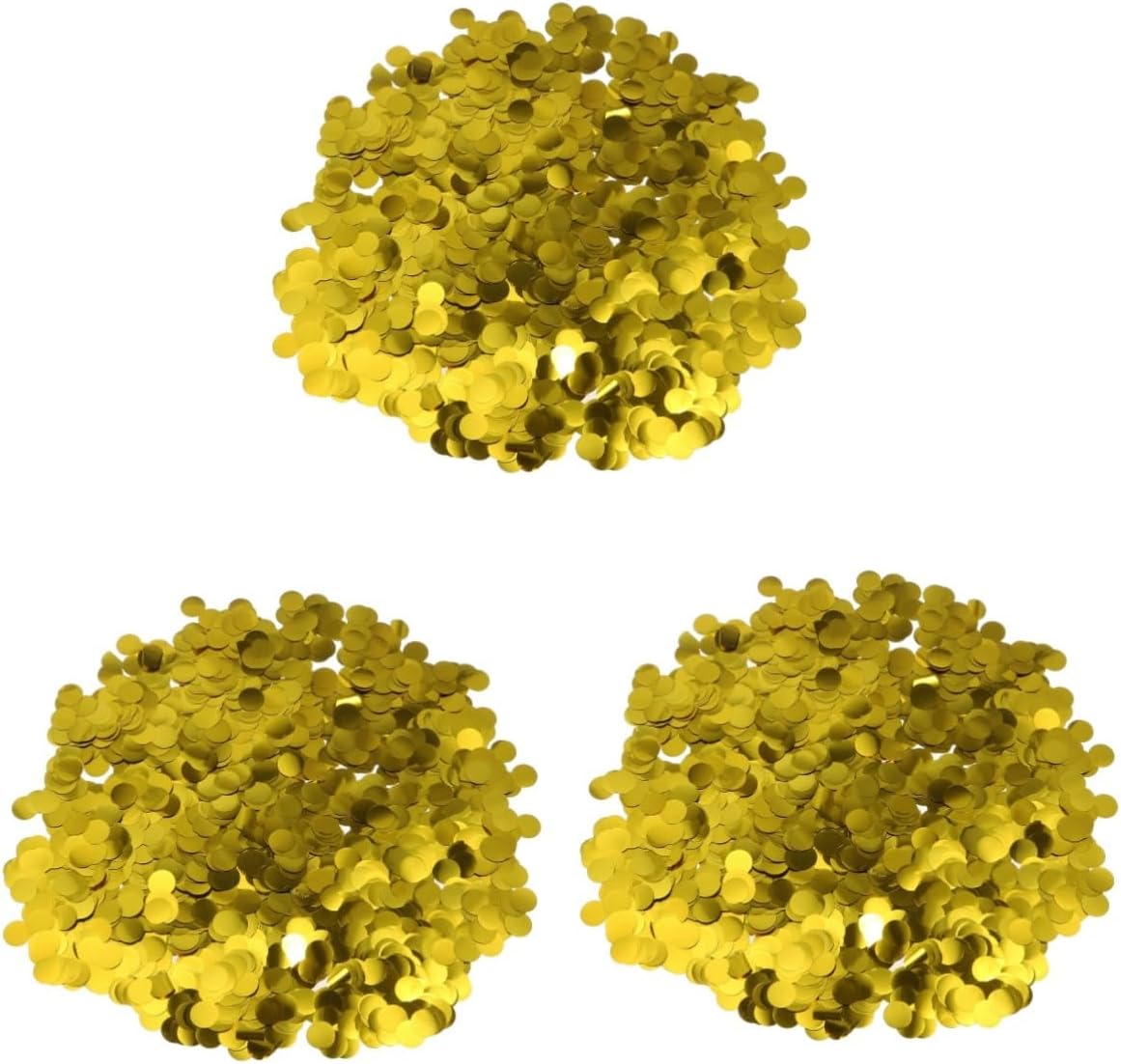 Amosfun 3pcs Golden Tissue for Balloons for Birthday Wedding Christmas Celebrations Creates Festive Atmosphere Delicate Shape and No Glitter Fallout