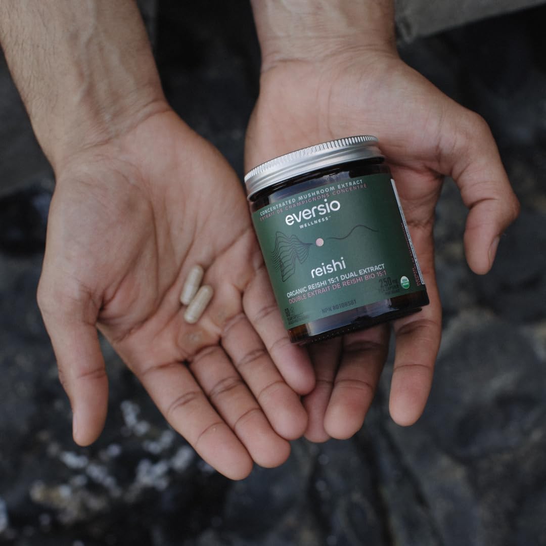 Organic Reishi Capsules – 15:1 Dual Extract, 45% Beta-Glucans – Fruiting Body Mushroom Supplement for Stress, Sleep & Immune Support – 60 Vegan Capsules (Chill Now)