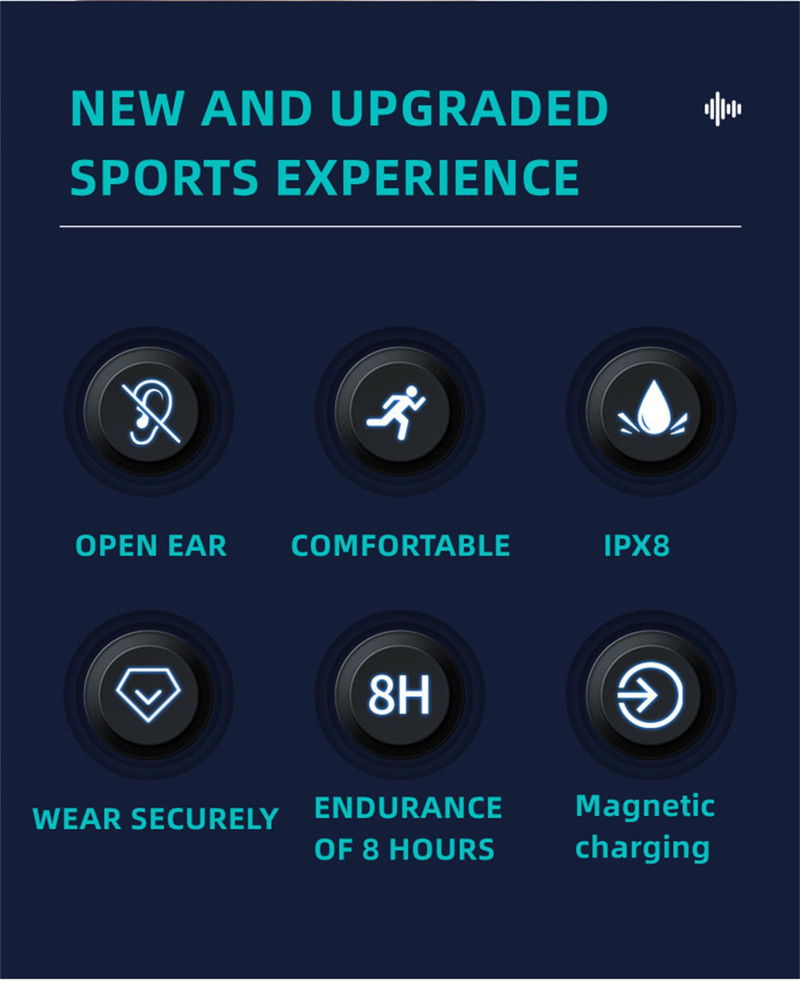 Auriculares Bluetooth inalámbricos de conducción ósea ipx8 Auriculares de natación Impermeables Fitness al Aire Libre 32 GB de Memoria Reproductor MP3 (Gris)