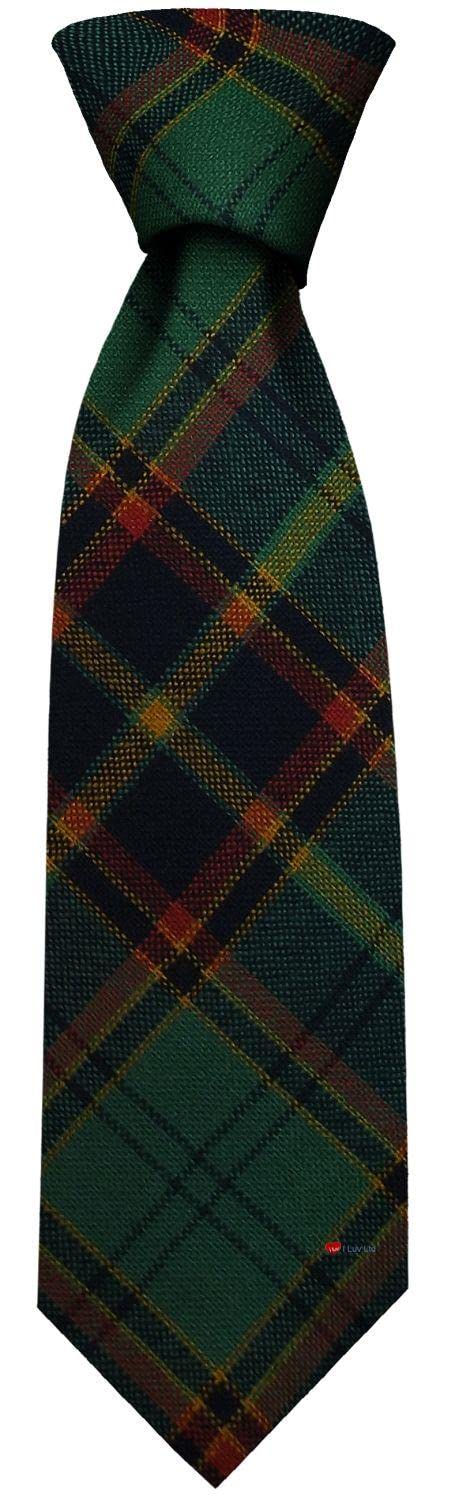 I LUV LTD Mens Irish Wool Neck Tie in Ireland County Antrim Tartan Plaid