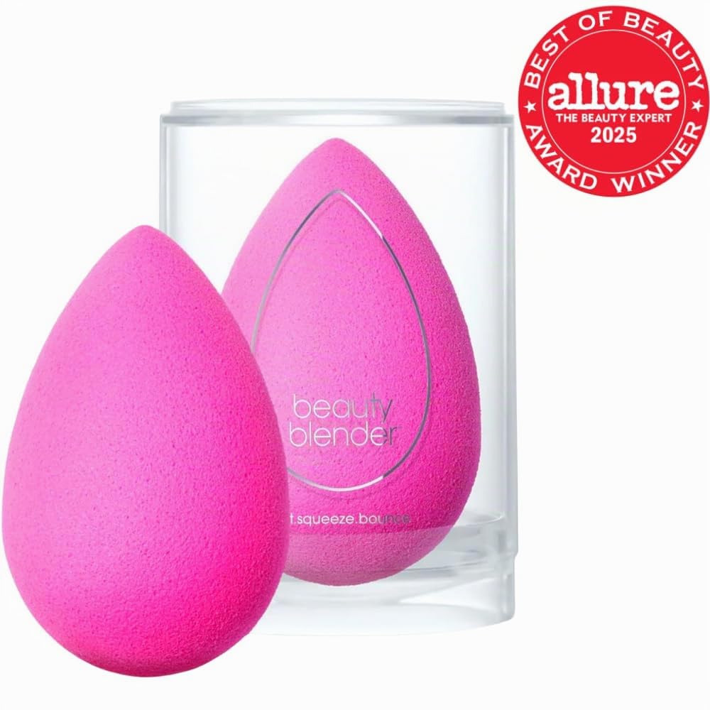 Beautyblender® Original Rosa Esponja de Maquillaje Mezcla Bases Polvos Cremas Reutilizable Lavable
