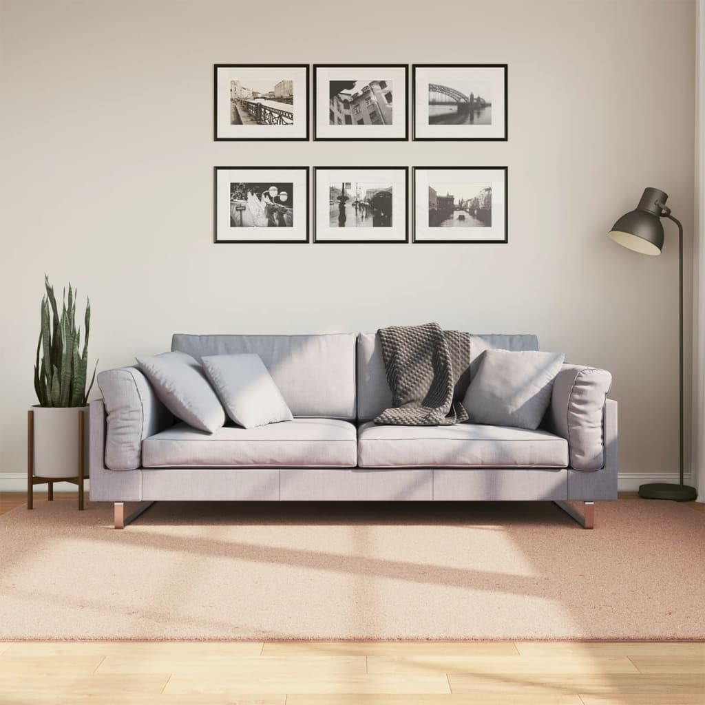 Tapis lavable en machine HUARTE : la solution contre les taches pour un salon rose toujours propre
