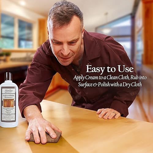 Vista 12 de STANLEY HOME PRODUCTS CabinetShine Protector – Limpiador de muebles y pulidor – Elimina el polvo, la suciedad y la mugre, restaura y renueva protege